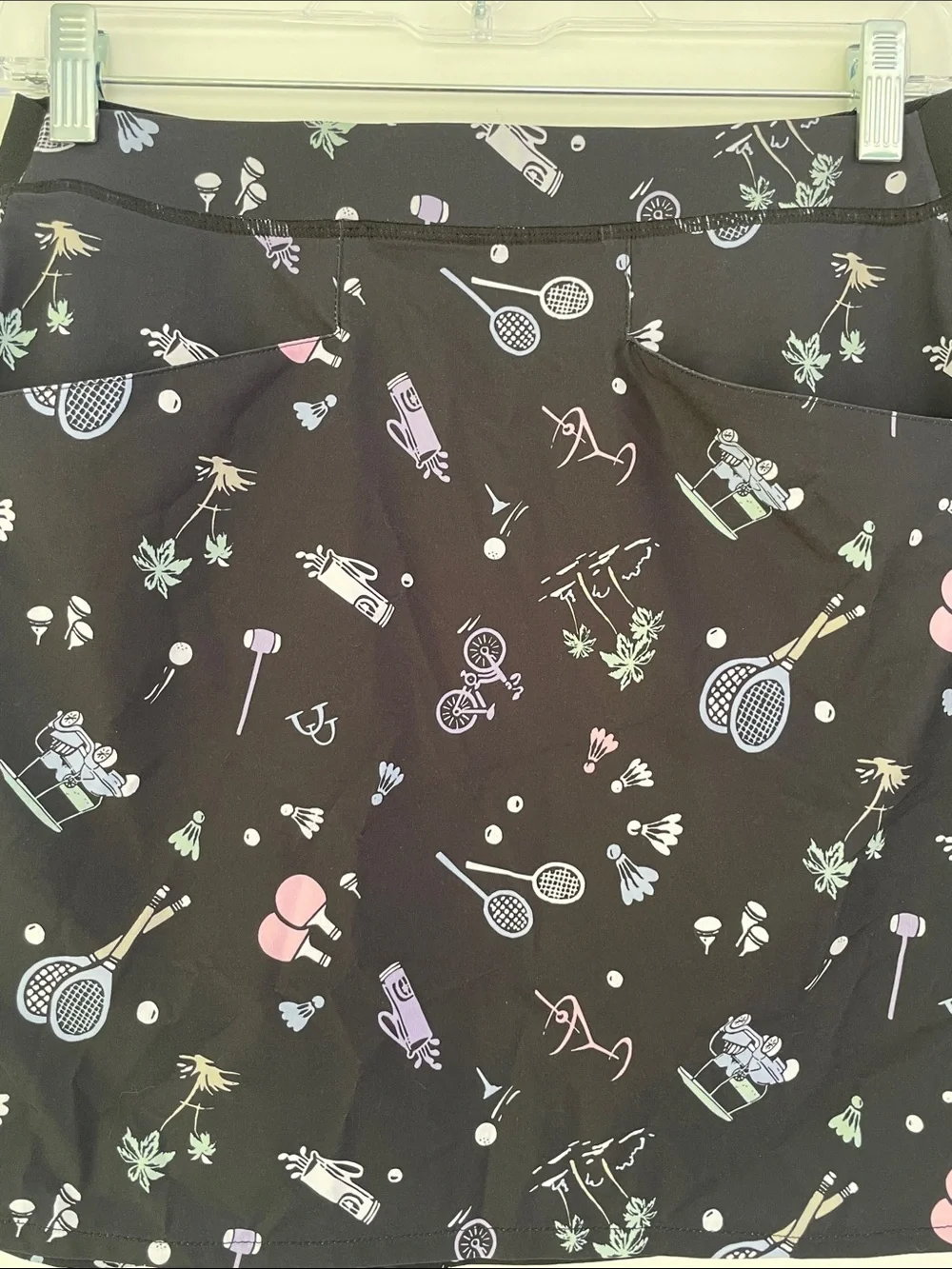 RLX RALPH LAUREN Women’s Black Pickleball Golf Racquetball Tennis Print Skort Sm